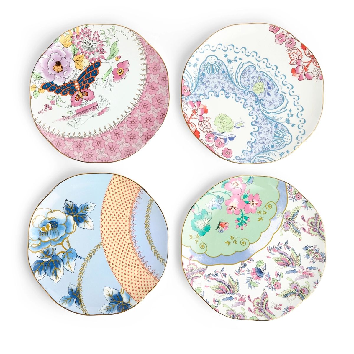 Butterfly Bloom Plates - Set of 4 main image 0